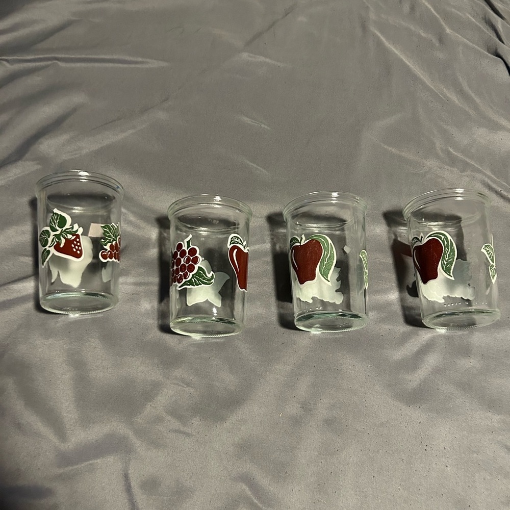 Bama vintage jelly glasses 4pc